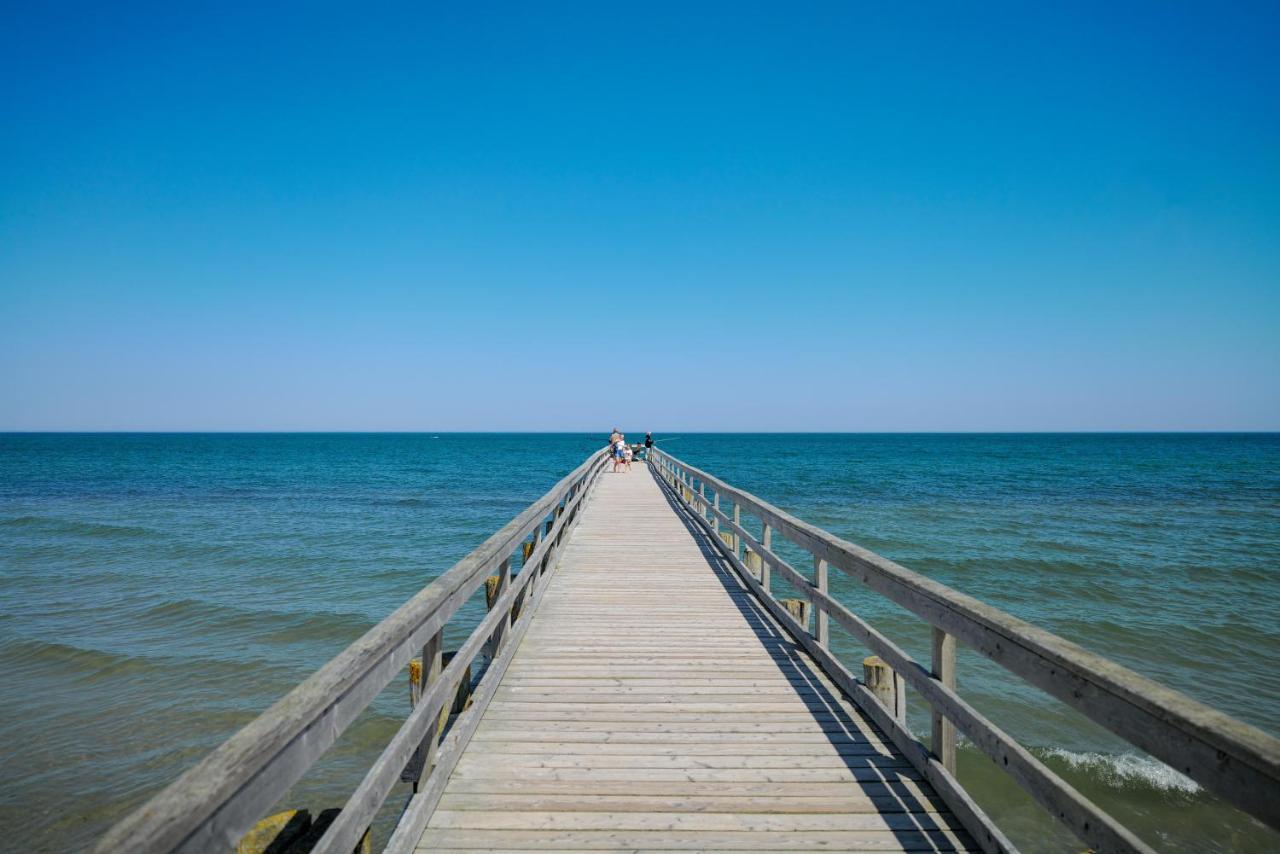 Ferienwohnungen Meerfarbig Zingst - Haustierfrei -Terrasse Mit Strandkorb Oder Balkon - E-Ladesaeule - Parkplatz - Wlan - Fahrradschuppen - Waschtrockner - Ruhig Und Zentral - Nichtraucher Buitenkant foto