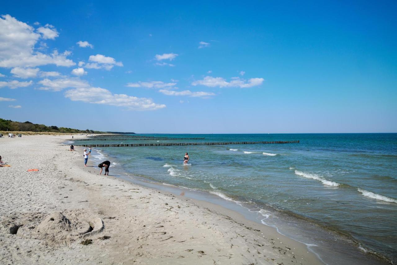 Ferienwohnungen Meerfarbig Zingst - Haustierfrei -Terrasse Mit Strandkorb Oder Balkon - E-Ladesaeule - Parkplatz - Wlan - Fahrradschuppen - Waschtrockner - Ruhig Und Zentral - Nichtraucher Buitenkant foto